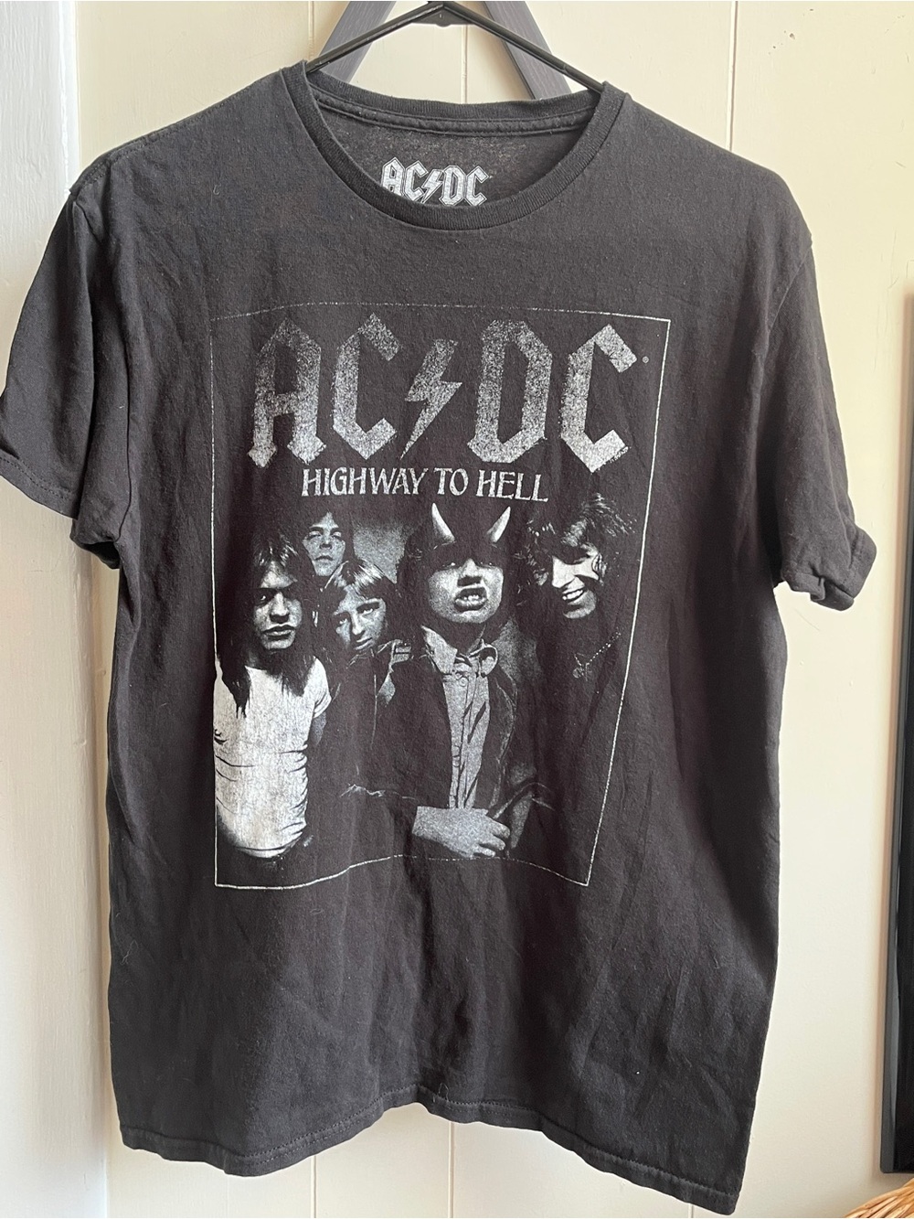 AC/DC Black and White 'Highway to Hell' Band Tee